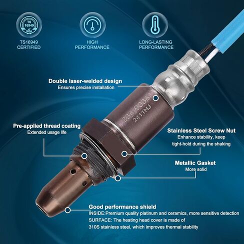 مجموعة من 2 Oxygen O2 مستشعر المنبع الاستبدال المصب لنيسان Altima 2007 2008 2008 2010 2011 2012 2013 2.5L ، مستشعرات O2 لـ Rogue 2008-2013 2.5L in Kuwait