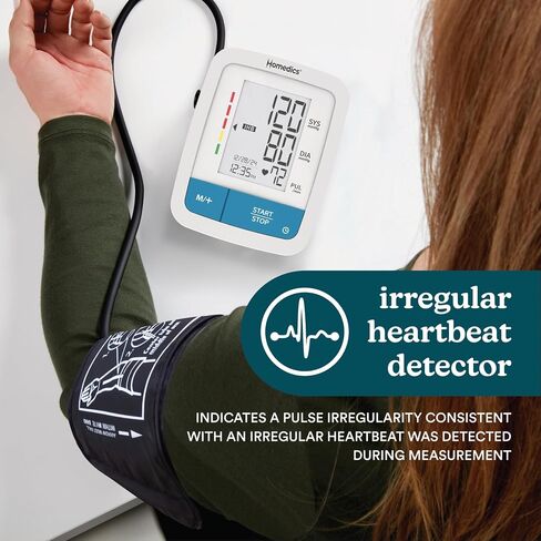 HoMedics Automatic Arm Blood Pressure Monitor, Clinically Proven Accurate, Quick and Comfortable Readings, 60 Memories, One-Size Arm Cuff Fits Most, Excessive Body Motion Detector in Kuwait
