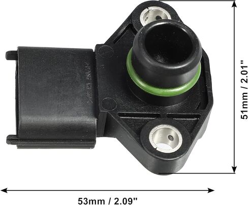 X AutoHaux ضغط ضغط الخريطة مستشعر Hyundai i20 i30 i40 لـ Kia Ceed 39300-2B050 البلاستيك المعدني الأسود in Saudi Arabia