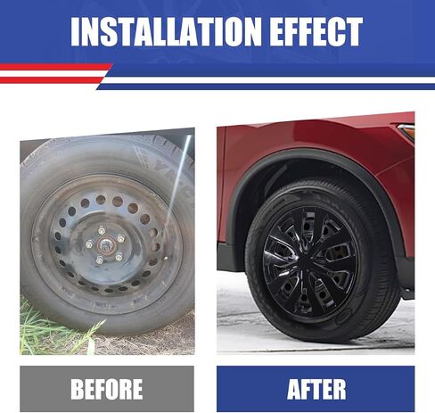 Nixon Offroad 17 بوصة Hubcaps لـ Nissan Rogue 2014-2020 [فقط Fit Steel Wheel] Wheel Rim Cover (مجموعة من 4) ABS+PC Caps استبدال للسيارة (ورنيش أسود ، 5137style) in Kuwait