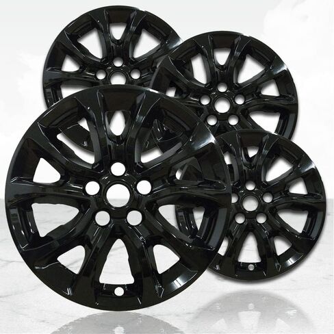 17 "4pc Gloss Black Wheel Skins (مجموعة من 4) لشيفروليه Expenox 2018-2021 in Saudi Arabia