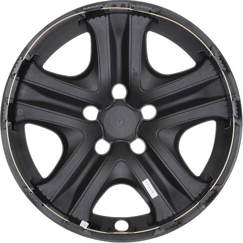 AUTOWIKI 17 Inch Hubcaps Fit for Toyota RAV4 2013-2018, Wheels Rim Cover Replacement Compatible with 13-18 RAV4 17'' Steel Wheels, R17 Black Lacquer Hub Caps Set of 4 in Saudi Arabia