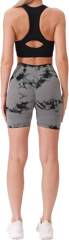 Tie Dye Workout Shorts for Women High Waist Scrunch Butt Lift Seamless Booty Gym Yoga Shorts in Saudi Arabia