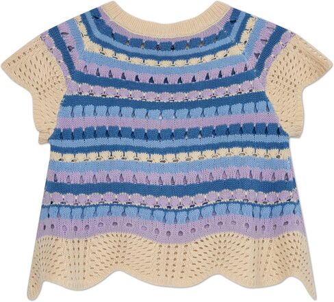 Speechless Girls' Short Sleeve Crochet Top in Kuwait