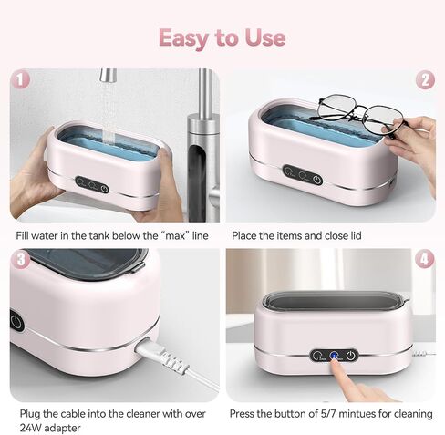 Cleaning Machine-Eyeglasses,Rings, Necklaces, Watch Strap, Makeup Brush, Dual Cleaning Modes in Saudi Arabia