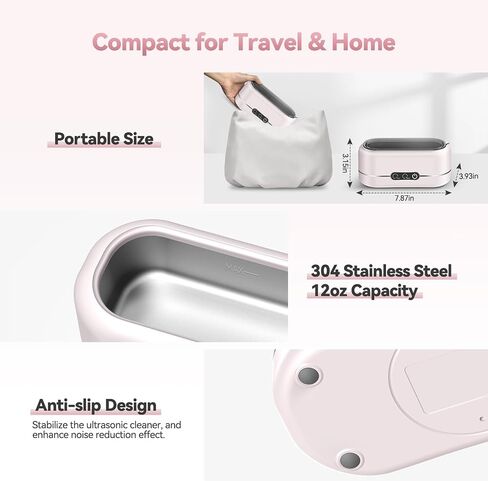Cleaning Machine-Eyeglasses,Rings, Necklaces, Watch Strap, Makeup Brush, Dual Cleaning Modes in Saudi Arabia