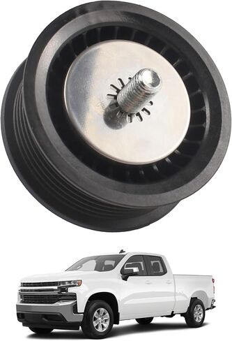 12700122 Drive Belt Idler Pulley Compatible with 2014-2015 Chevy Cruze 2019-2022 Chevrolet Silverado 1500 LTD Tahoe Suburban GMC Sierra 1500 Yukon Cadillac Escalade ESV Replaces 12720530 in Saudi Arabia