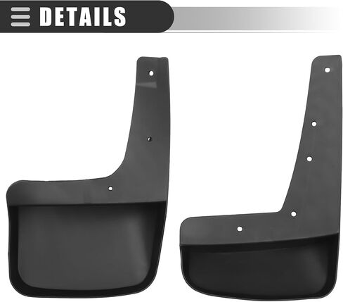 Motoforti Car Mud Flaps, Splash Guards, for Jeep Liberty 2008-2012, Plastic, with Screw, Black, 1 Set in Saudi Arabia