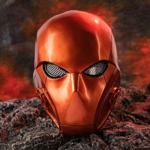 White Resin Helmet for Adults with Black Full Face Mask Cosplay Cotume Men Collectibles in Saudi Arabia