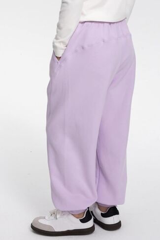 Rolanko Girls Baggy Sweatpants Solid Jogger Pants Soft Sweats Kids Trousers with Pockets 6-14Y in Kuwait