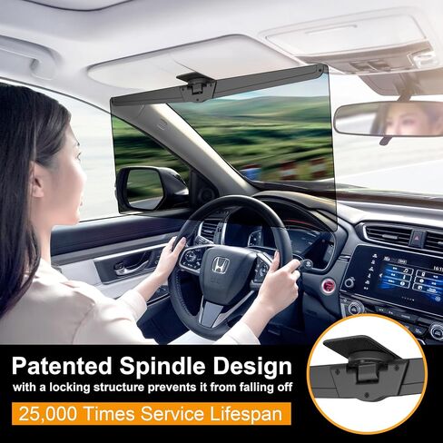 Veharvim Sun Visor Extender for Cars, Polarized Car Visor Extender Sun Blocker UV400, Adjustable Visor Extension for Car Visor, Clip on Sun Visor for Car, Universal Car Sun Visor, Glare, UV Protector in Saudi Arabia