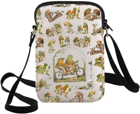 G2TUP Funny Frog Crossbody Bag Cartoon Movie Lover Gift Toad Character Shoulder Bag Frogs Movie Merchandise in Kuwait