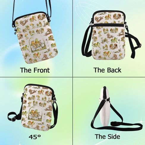 G2TUP Funny Frog Crossbody Bag Cartoon Movie Lover Gift Toad Character Shoulder Bag Frogs Movie Merchandise in Kuwait