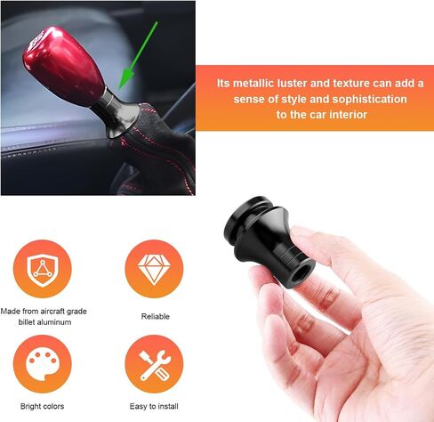 Car Shift Knob Boot Retainer, M12×1.25 Aluminum Manual Gear Shifter Lever Boot Adapter, Waterproof Gear Shift Knob Retainer for Manual Transmission Vehicles, Car Accessories (Black) in Saudi Arabia