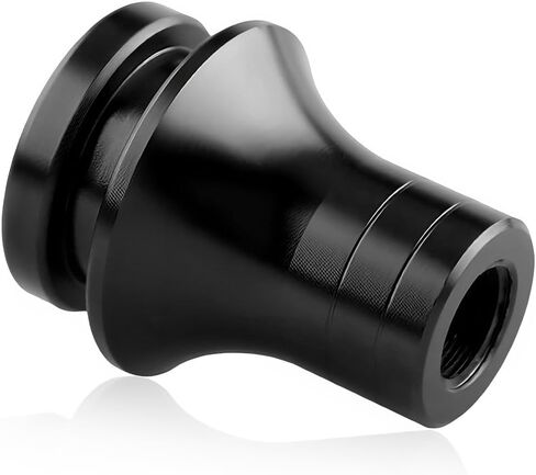 Car Shift Knob Boot Retainer, M12×1.25 Aluminum Manual Gear Shifter Lever Boot Adapter, Waterproof Gear Shift Knob Retainer for Manual Transmission Vehicles, Car Accessories (Black) in Saudi Arabia