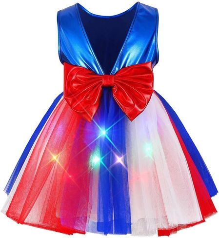 TWINKLEDE Light Up Tutu Dress Led Glow Party Dance Outfits for Girls in Saudi Arabia