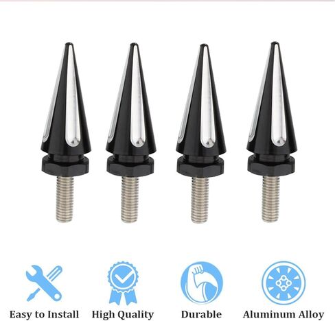 4pcs دراجة نارية الزجاج الأمامي براغي الزجاج الأمامي للاشمئزاز من هارلي جولة الطريق انزلاق fltru fltru fltrxs 1998-2023 2024 2025 (Chrome) in Kuwait