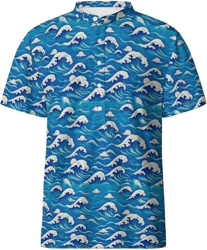 القمصان البولو Henley Henley Mens in Kuwait