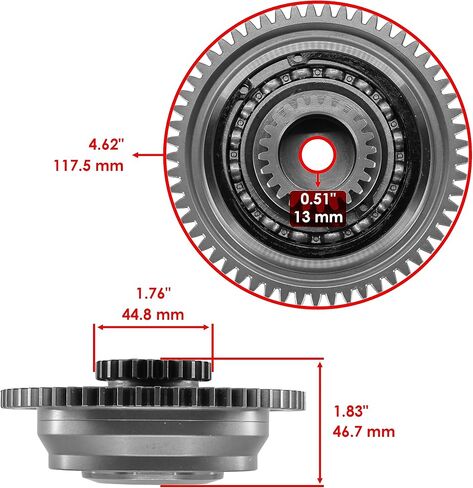 Caltric Supercharger Clutch Gear Assembly Compatible with Yamaha PWC 6ET-17800-00-00 99999-04514-00 in Saudi Arabia