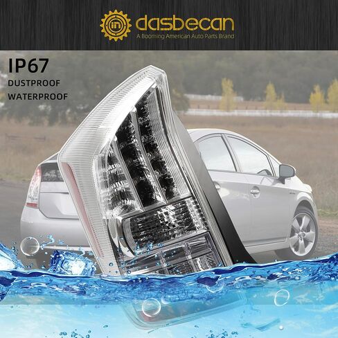 Dasbecan Rear Left Tail Light Assembly Compatible with Toyota Prius 2010 2011 Driver Side Tail lamp Replaces# 81561-47111 8156147111 in Saudi Arabia