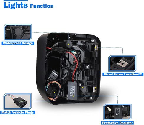 Wolfstorm LED أضواء الذيل المتسلسل لعام 2019 2020 2021 2022 2023 2024 2025 Jeep Gladiator JT ، استبدال مجموعة الأضواء التيل لـ 19-23 جيب مصارع ، (عدسة مدخنة) in Saudi Arabia