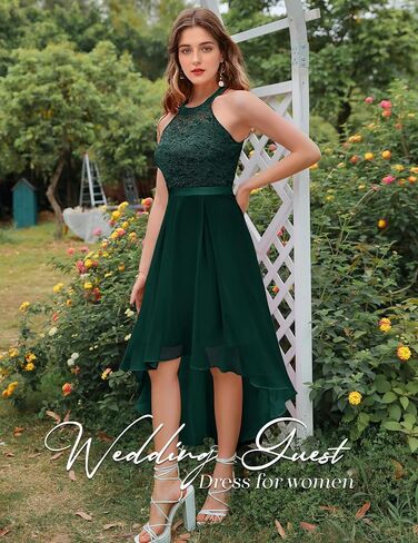 Wedtrend Women's Formal Dresses Halter Bridesmaid Dresses Cocktail Dress High Low Prom Dress in Kuwait
