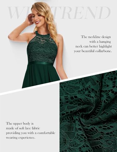 Wedtrend Women's Formal Dresses Halter Bridesmaid Dresses Cocktail Dress High Low Prom Dress in Kuwait