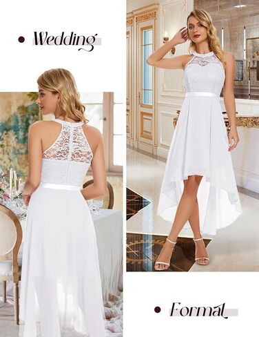 Wedtrend Women's Formal Dresses Halter Bridesmaid Dresses Cocktail Dress High Low Prom Dress in Kuwait