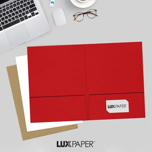 مجلدات العروض التقديمية من LUXPaper مقاس 9 × 12 بوصة | جيبين | قطعة بازل منقوشة | كتان أزرق بحري | 100 رطل. الغلاف | 25 الكمية in Saudi Arabia