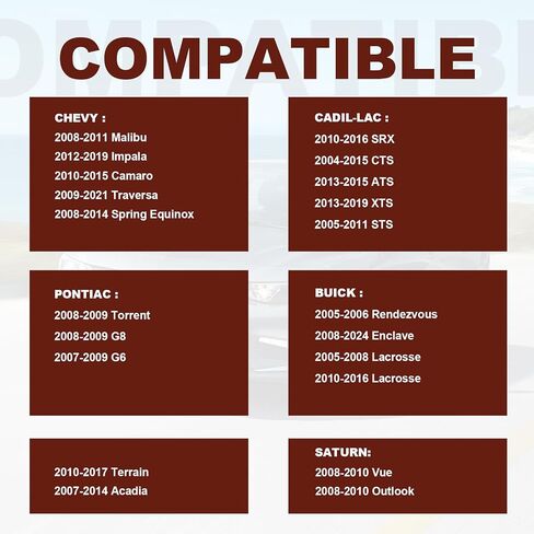 Positive Crankcase Ventilation PCV Valve, Compatible with Chevy Camaro 2010-2015, Impala 2012-2019, Saturn Outlook 2008-2010, Bulck Enclave 2008-2024 etc, Replace OE# V546, 12578316 in Saudi Arabia
