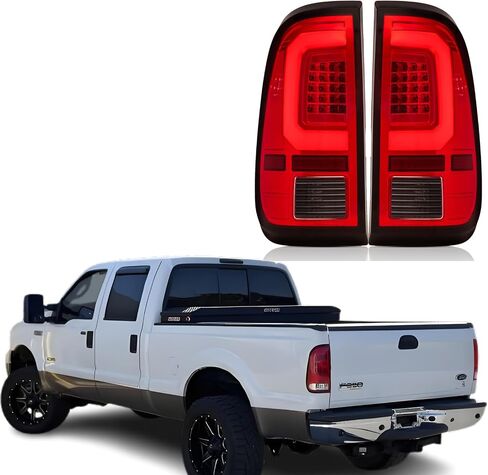 LED LED Tail Lights Assamble مع 1997-2003 Ford F150 1999-2007 Ford F250 F350 Superduty Side and Raptenger Side ، Smoke in Kuwait
