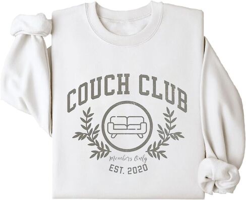 The Couch Club Sweatshirt ، Funny Homebody Trendy Couch Club Sweatshirt in Kuwait