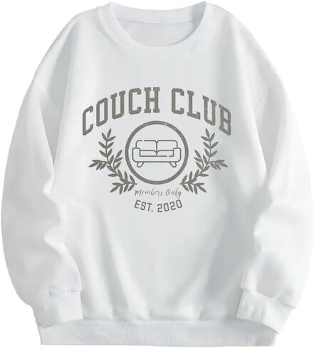 The Couch Club Sweatshirt ، Funny Homebody Trendy Couch Club Sweatshirt in Kuwait