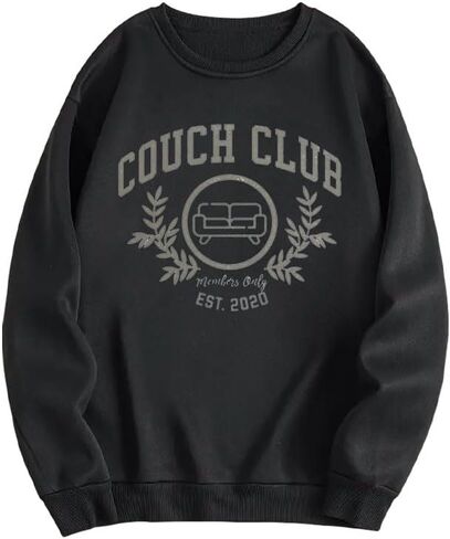 The Couch Club Sweatshirt ، Funny Homebody Trendy Couch Club Sweatshirt in Kuwait