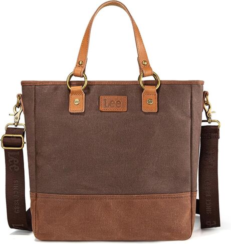 Montana West x Lee Waxed Canvas Tote Bag for Women Top-Handle Handbag Shoulder Bag with Adjustable Detachable Wide Strap in Saudi Arabia