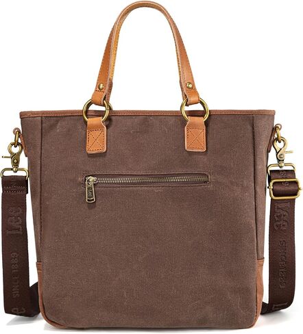 Montana West x Lee Waxed Canvas Tote Bag for Women Top-Handle Handbag Shoulder Bag with Adjustable Detachable Wide Strap in Saudi Arabia