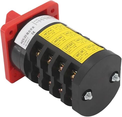 Electric rotary cam changeover switch HZ5-20 M08 2 Position 380V 4KW 20A in Saudi Arabia