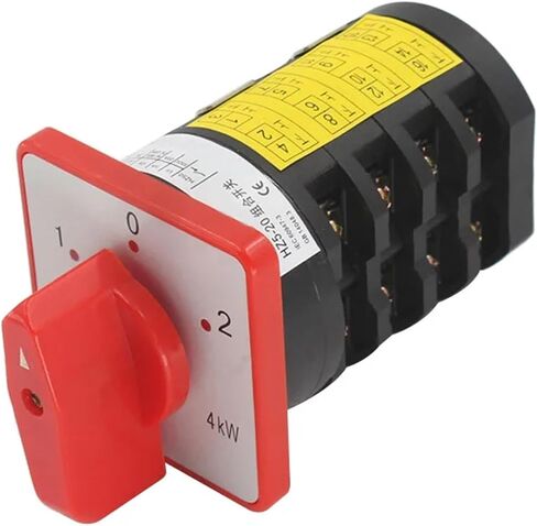 Electric rotary cam changeover switch HZ5-20 M08 2 Position 380V 4KW 20A in Saudi Arabia