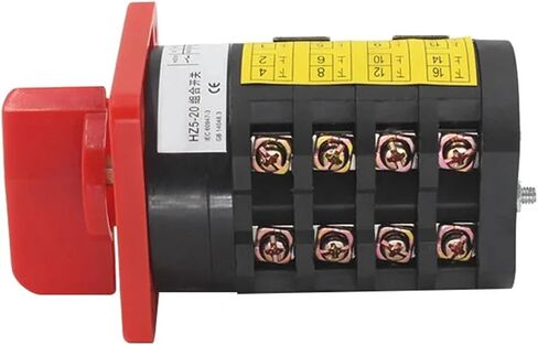 Electric rotary cam changeover switch HZ5-20 M08 2 Position 380V 4KW 20A in Saudi Arabia