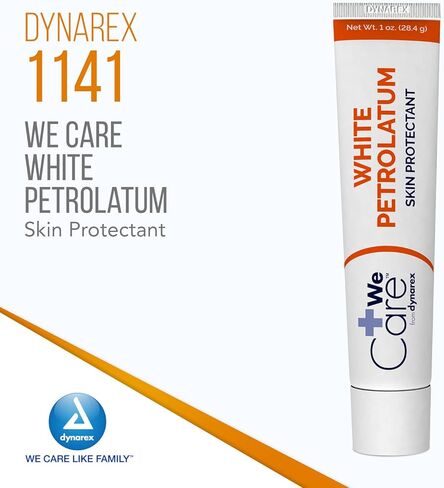 Dynarex White Petrolatum ، الهلام البترولي للبشرة الجافة أو التالفة أو المتشققة ، مهدئًا جيليًا بتروليومًا أبيض لتهوية البشرة البسيطة ، 1 أوقية. أنابيب ، صندوق واحد من 72 أنابيب جيلي بتروليوم in Saudi Arabia
