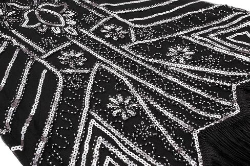 في عشرينيات القرن العشرين ، فستان Gatsby Gatsby Fingle Cocktail Paisley من ملابس النساء مع إكسسوارات أزياء الحفلات العشرين in Kuwait