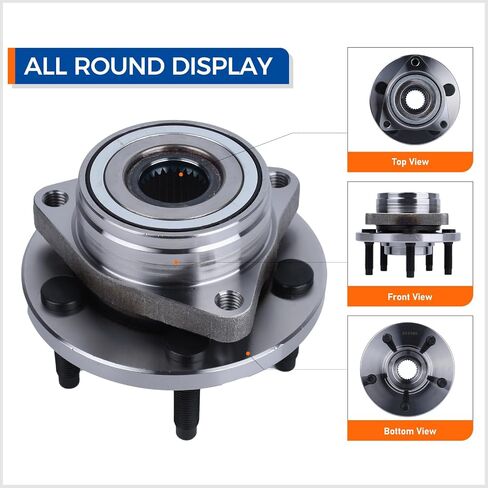 Parod Pair 513100 Front Wheel Bearing Hub Assembly For For 1996-2007 Ford Taurus ، 1996-2005 Mercury Sable ، 1995-2002 Lincoln Continental ، 5Lugs in Saudi Arabia