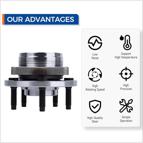 Parod Pair 513100 Front Wheel Bearing Hub Assembly For For 1996-2007 Ford Taurus ، 1996-2005 Mercury Sable ، 1995-2002 Lincoln Continental ، 5Lugs in Saudi Arabia
