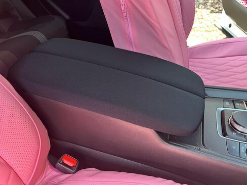 Made in USA Designed for The Center Console of The Mazda CX50 2023-2025 Pair of Neoprene Auto Armrest Covers Black in Saudi Arabia