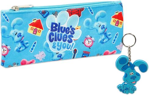 Blue's Clues School Backpack with Lunch Box for Kids - 5 Pc Bundle with 16" Backpack, Cinch Bag, Lunch Bag, Pencil Holder, Stickers, More | Blue's Clues School Bag Set in Saudi Arabia