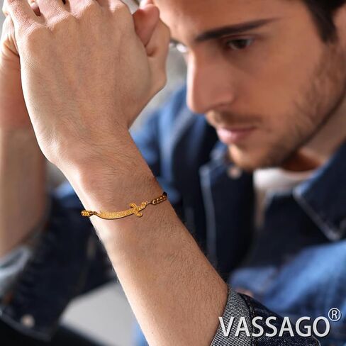 سوار Vassago zulfiqar للنساء الرجال الفولاذ المقاوم للصدأ الإمام علي سوار سوار العربية الإسلامية in Saudi Arabia
