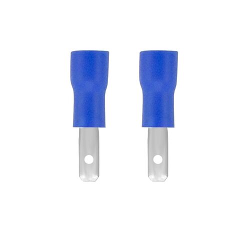 10 Pieces Spade Terminal 2.8mm 4.8mm 6.3mm Male and Female Spade Crimp Terminal Wire Butt Joint Connector Assortment (Color : 6.3mm Blue, Size : 10PCS) in Kuwait