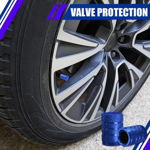 4PCS Tire Valve Stem Caps, Car Tire Caps, Tire Air Cap Metal with Plastic Liner Corrosion Resistant Leak Proof, Universal Stem Covers Exterior Accessories for Trucks Motorcycles Bikes (Purple) in Saudi Arabia