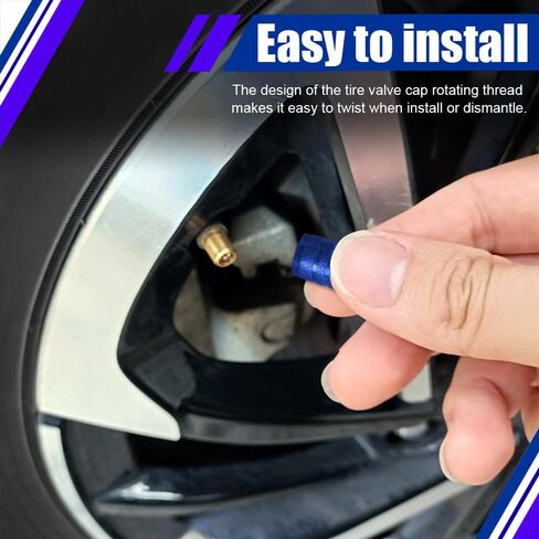 4PCS Tire Valve Stem Caps, Car Tire Caps, Tire Air Cap Metal with Plastic Liner Corrosion Resistant Leak Proof, Universal Stem Covers Exterior Accessories for Trucks Motorcycles Bikes (Purple) in Saudi Arabia