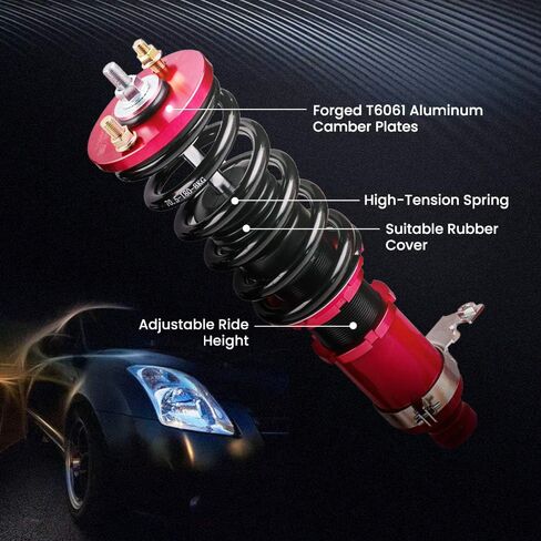 Coilovers for Honda Civic 1988-2000 ، Honda CR-X 1988-1991 ، for CR-X Delsol 1993-1997 ، for Acura Integra 1990-2001 ، Height Coilovers Suspension Kit ، in Kuwait